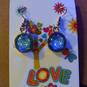 Handmade cabochon earrings